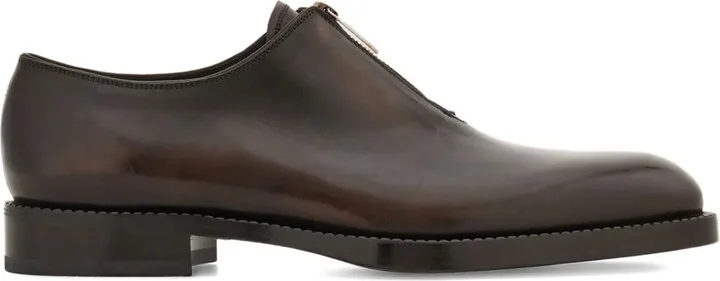 Zip-Closure Derby Shoes
