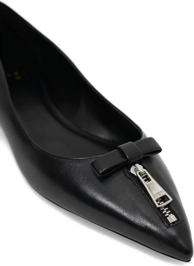 Zip-Detail Ballet Flats - Image 4