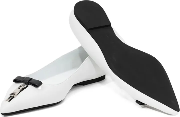 Zip-Detail Ballet Flats - Image 3