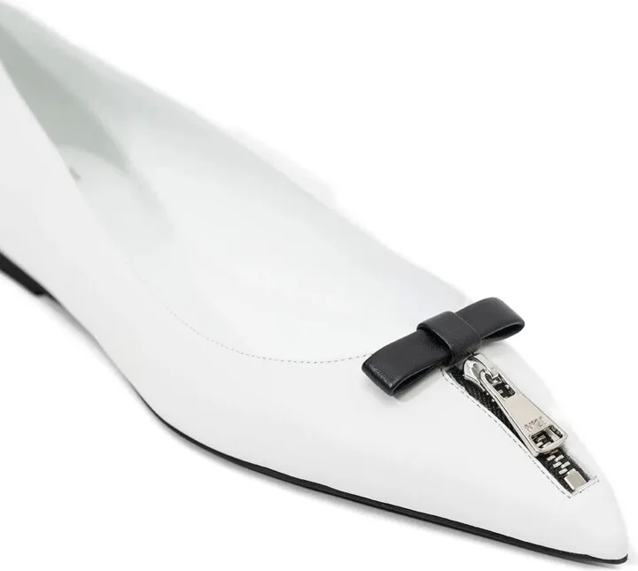 Zip-Detail Ballet Flats - Image 4