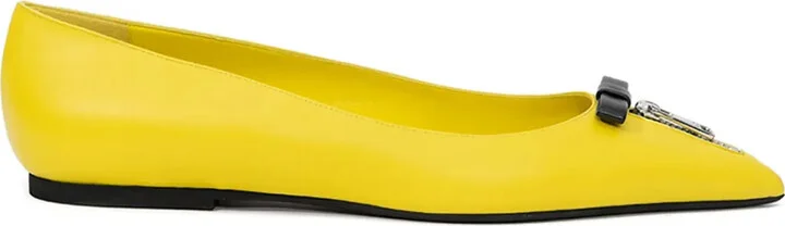 Zip-Detail Ballet Flats