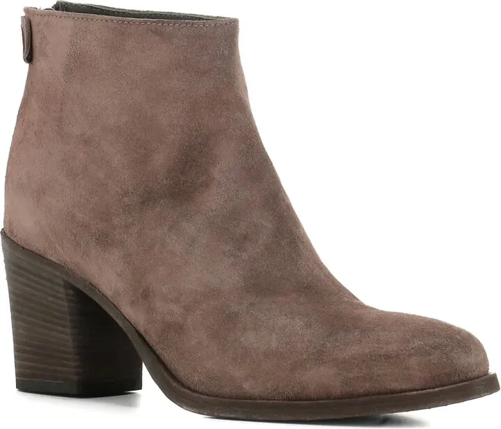 Zip-Detail Block-Heel Ankle Boots - Image 2