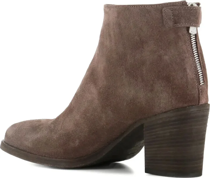 Zip-Detail Block-Heel Ankle Boots - Image 4