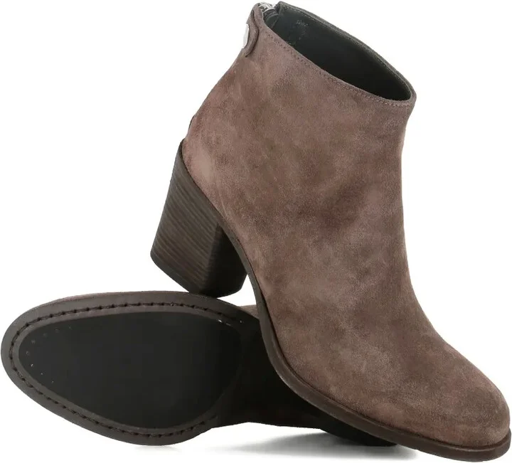 Zip-Detail Block-Heel Ankle Boots - Image 5