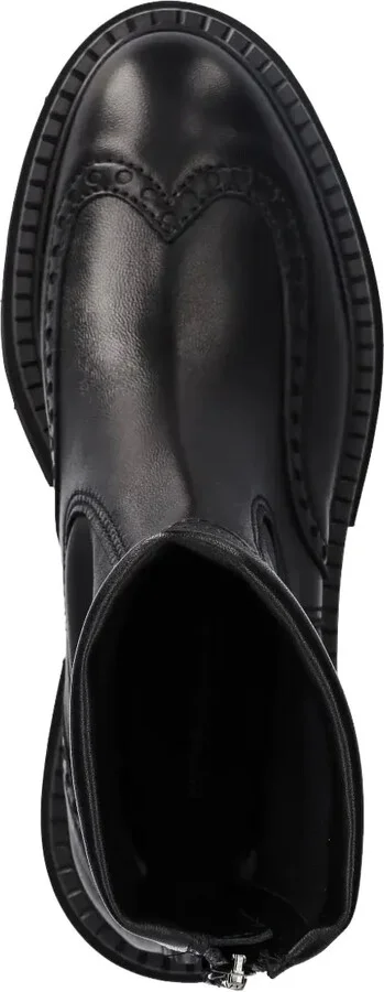 Zip-Detail Brogue Ankle Boots - Image 3