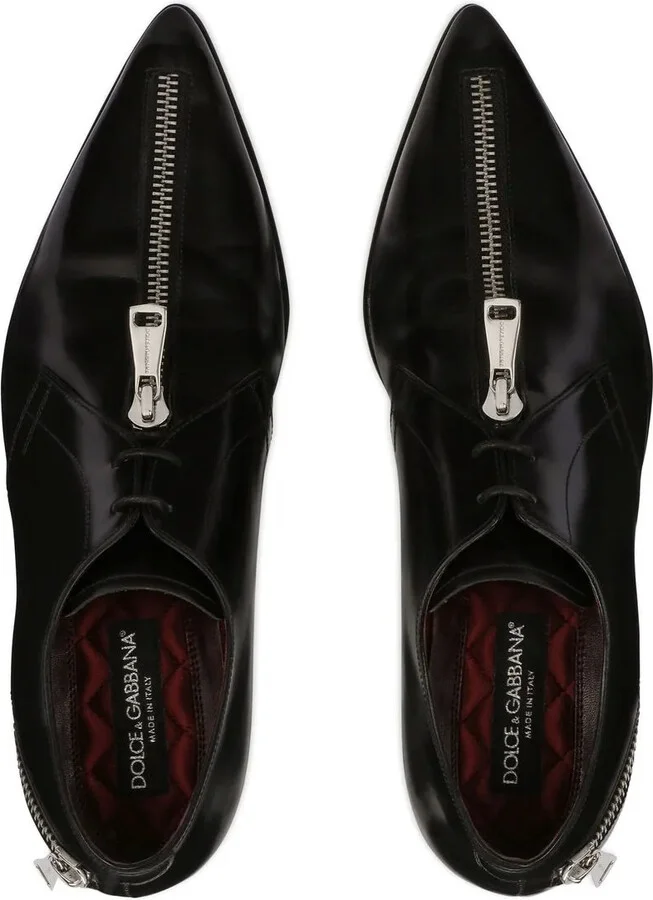 zip-detail Derby shoes - Image 4