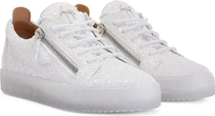 Zip-Detail Glitter Sneakers - Image 2