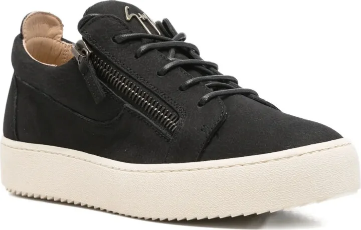 Zip-Detail Lace-Up Sneakers - Image 2