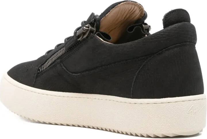 Zip-Detail Lace-Up Sneakers - Image 3