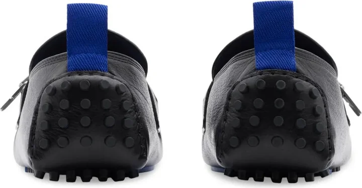 Zip-Detail Leather Loafers - Image 4