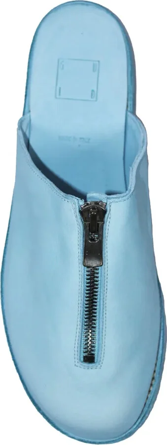 Zip-Detail Leather Mules - Image 3