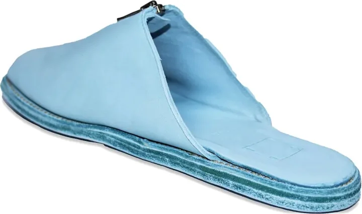 Zip-Detail Leather Mules - Image 4