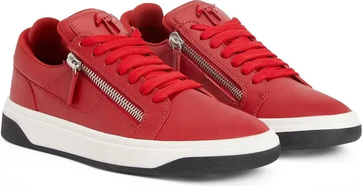 Zip-Detail Low-Top Sneakers - Image 2