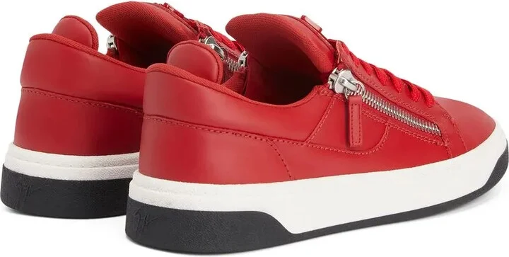 Zip-Detail Low-Top Sneakers - Image 3