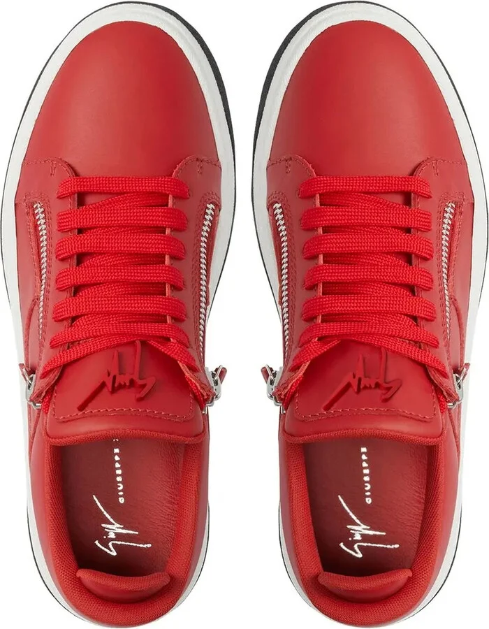 Zip-Detail Low-Top Sneakers - Image 4