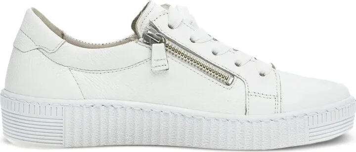 Zip-Detail Low-Top Sneakers