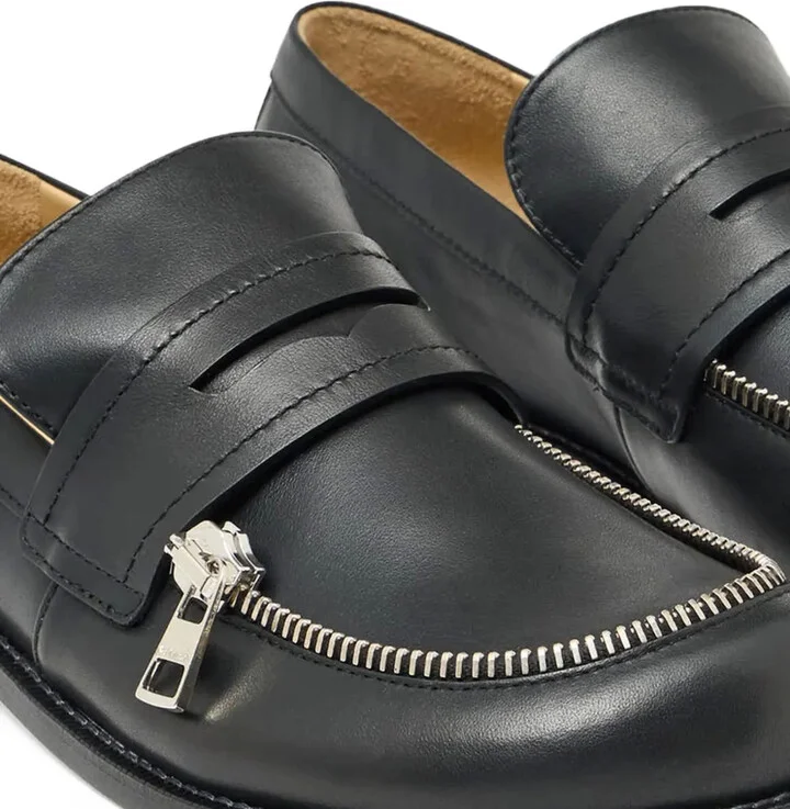 Zip-Detail Penny Loafers - Image 2