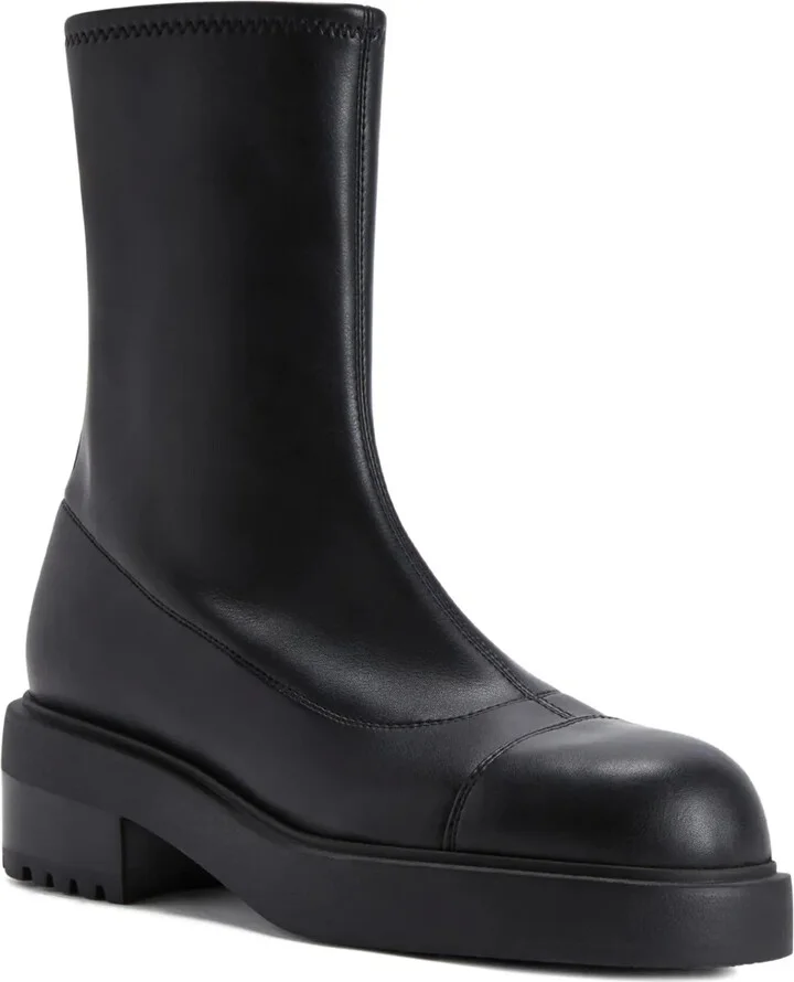 Zip-Detail Platform Boots