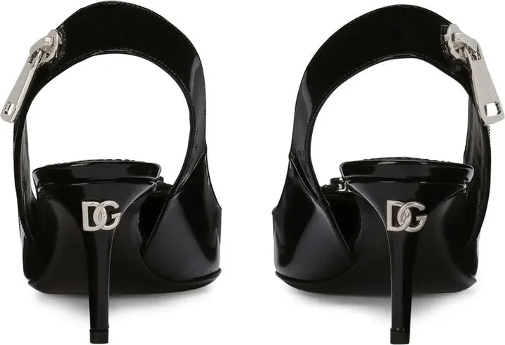 Zip-Detail Pointed Pumps - Image 3