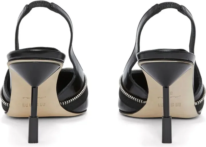 Zip-Detail Slingback Pumps - Image 3
