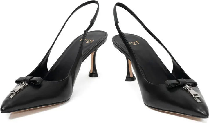 Zip-Detail Slingback Pumps - Image 2