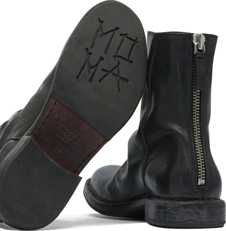 Zip-Detail Slouch Ankle Boots - Image 3