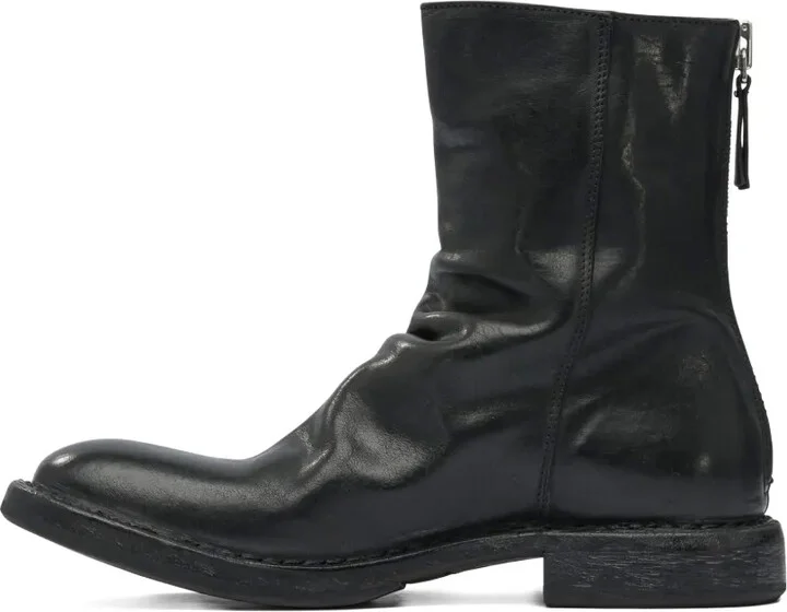 Zip-Detail Slouch Ankle Boots - Image 5