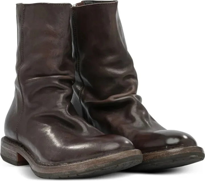 Zip-Detail Slouch Ankle Boots - Image 2