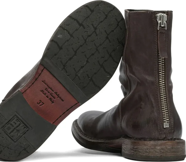 Zip-Detail Slouch Ankle Boots - Image 3