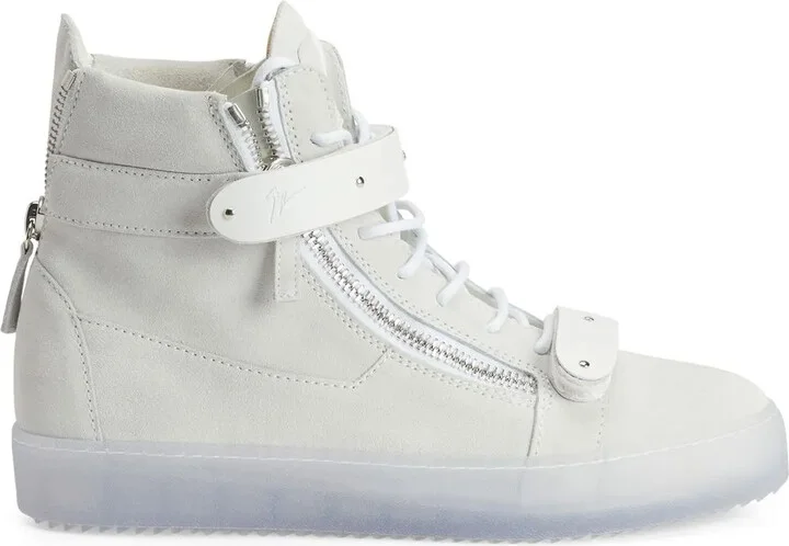 Zip-Details High-Top Sneakers