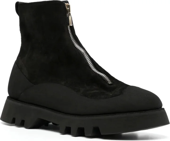 Zip-Fastened Leather Boots - Image 2