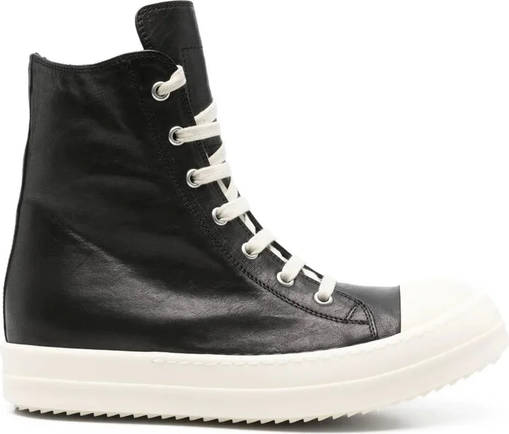 Zip-Fastening High-Top Sneakers