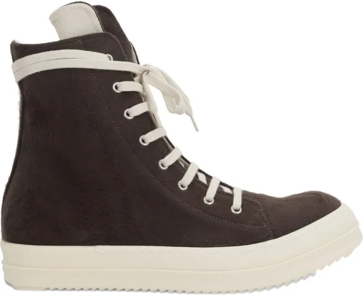 Zip-Fastening High-Top Sneakers