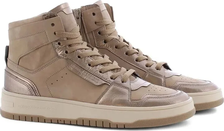 Zip-Fastening High-Top Sneakers