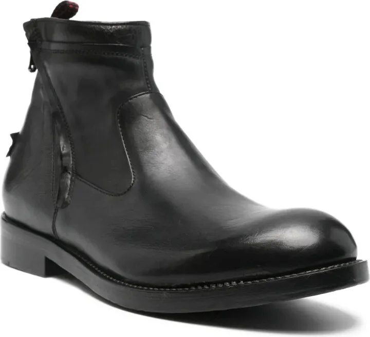 Zip-Fastening Leather Boots - Image 2