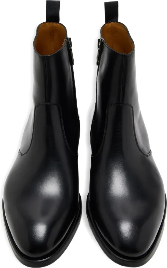 Zip-Fastening Leather Boots - Image 2