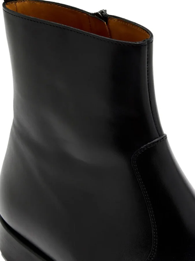 Zip-Fastening Leather Boots - Image 3