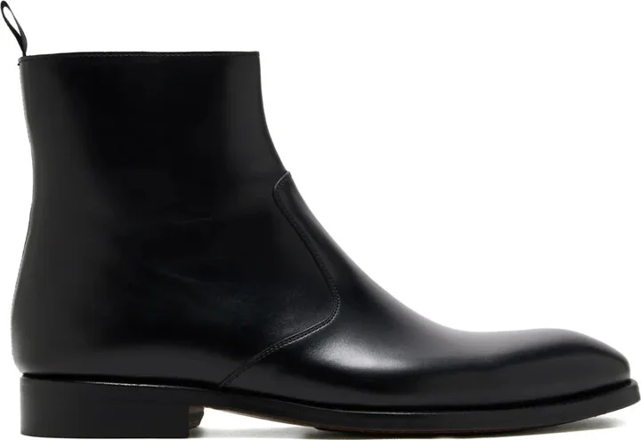 Zip-Fastening Leather Boots