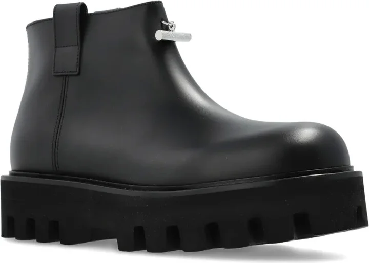 Zip-Fastening Lug-Sole Boots - Image 2