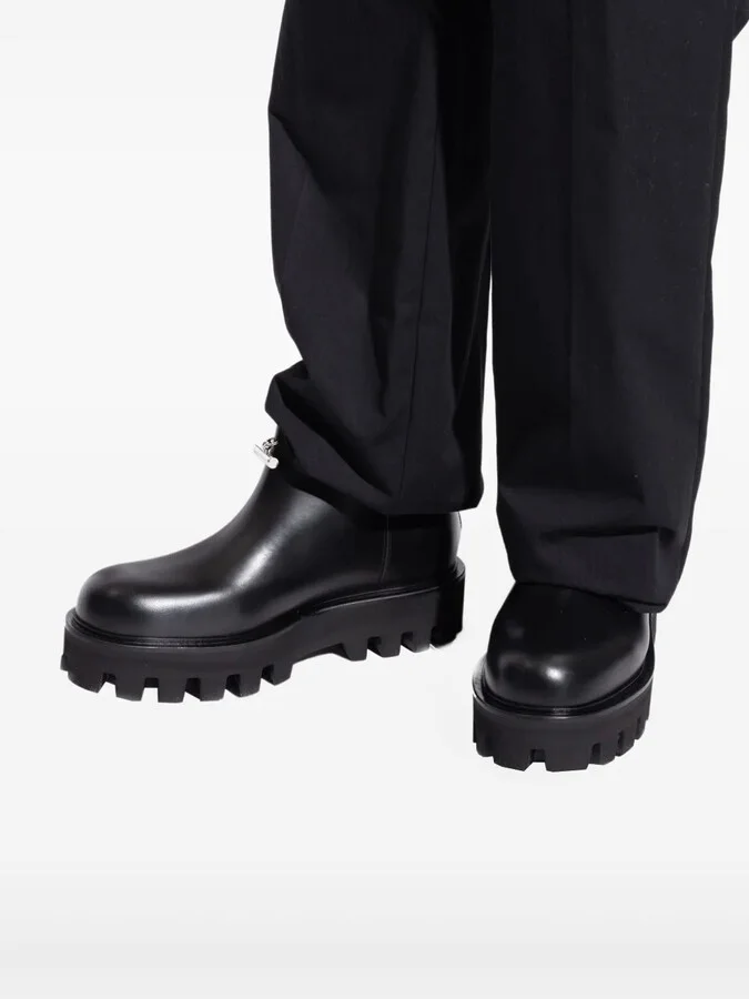 Zip-Fastening Lug-Sole Boots - Image 4