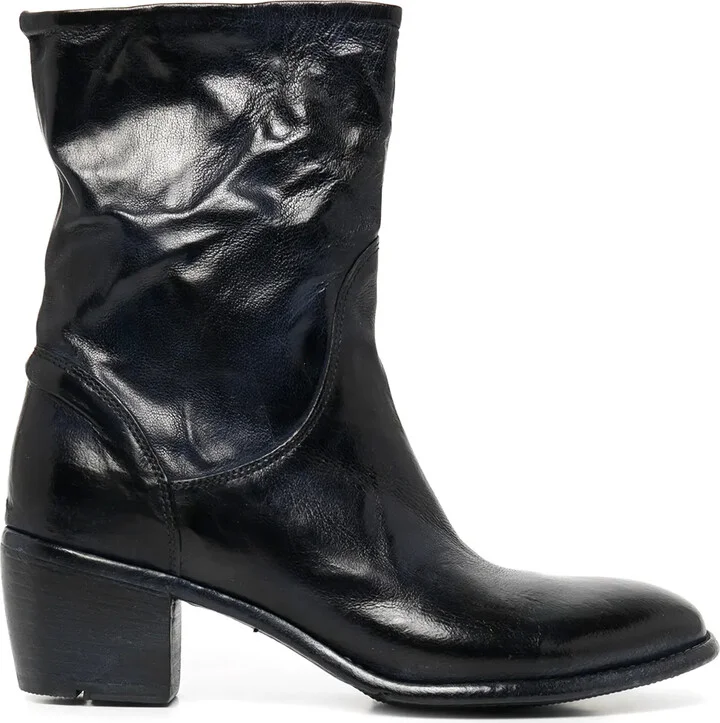 Zip-Fastening Mid-Calf Boots