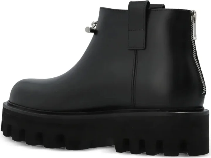 Zip-Fastening Platform Ankle Boots - Image 2