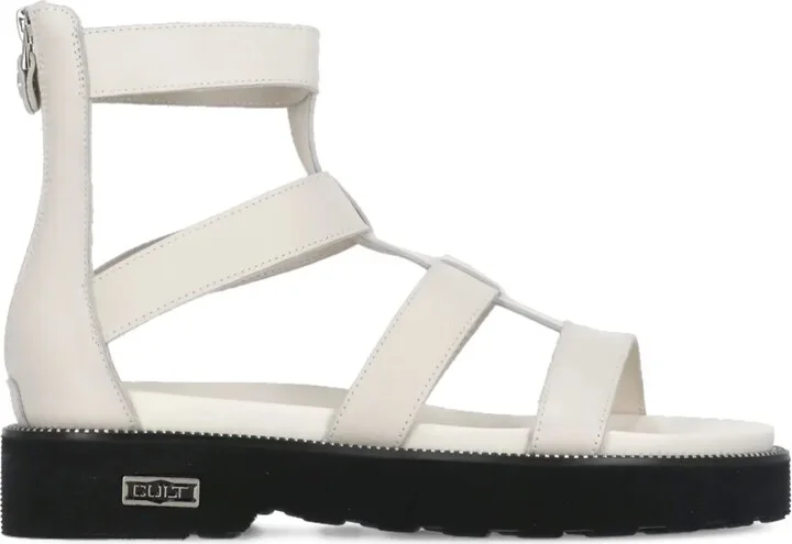 Zip-Fastening Sandals