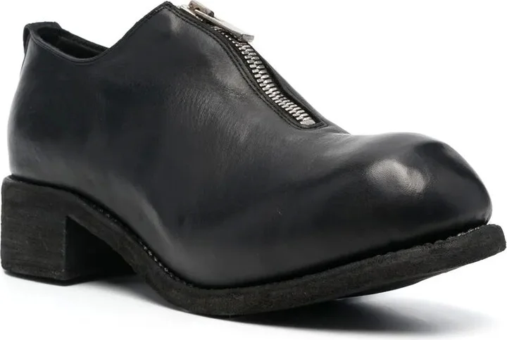 Zip-Front Block-Heel Shoes - Image 2