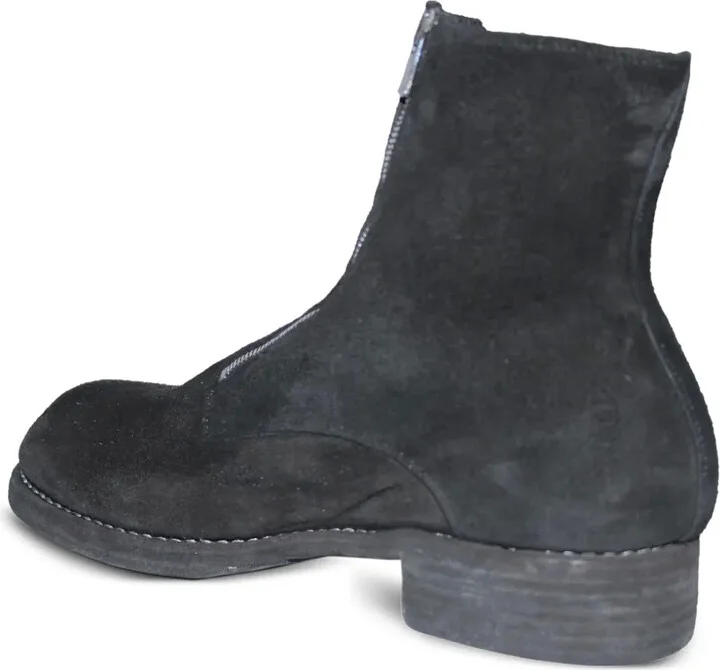 Zip-Front Suede Boots - Image 4