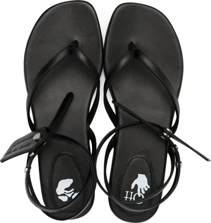 Zip Tie leather sandals - Image 4