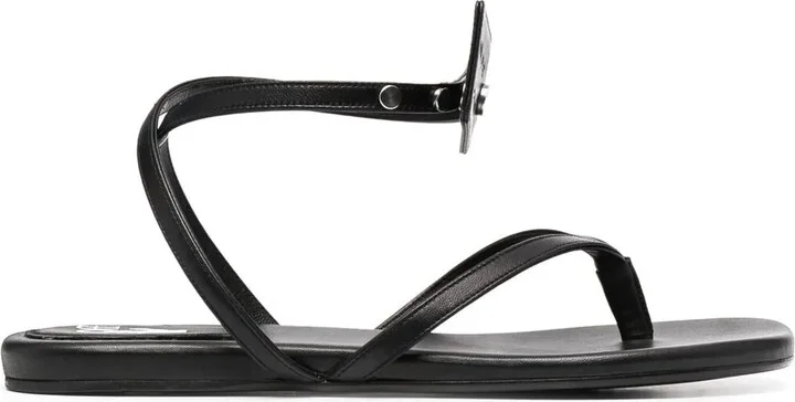 Zip Tie leather sandals
