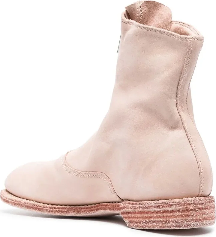 Zip-Up 25mm Heeled Boots - Image 3