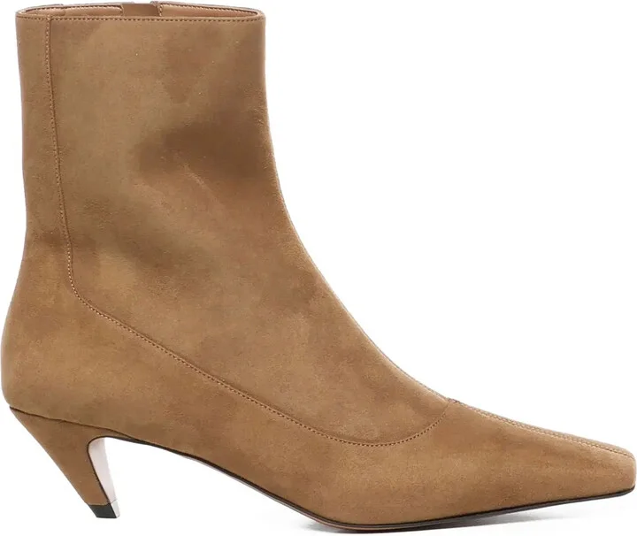 Zip-Up Ankle Boots
