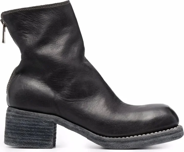 Zip-Up Ankle Boots